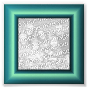 Impression Photo Bordure Aqua