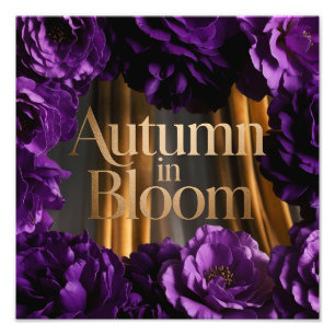 Impression Photo Bordure fleurie violette Gras Conception de l'inst
