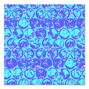 Impression Photo Boucle pop art bleu