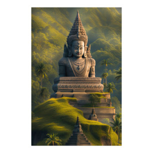 Impression Photo Bouddha de montagne indonésien