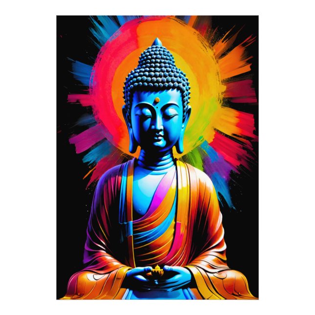 Impression Photo Bouddha - Raies de Tranquille (Devant)