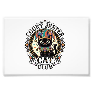 Impression Photo Bouffon de Cour Chat Drôle Conception Amateur de C