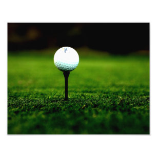 Impression Photo Boule de golf sur la pièce en t avec la copie