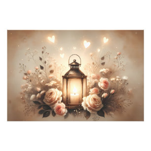 Impression Photo Bouquet de lanterne rose Glow
