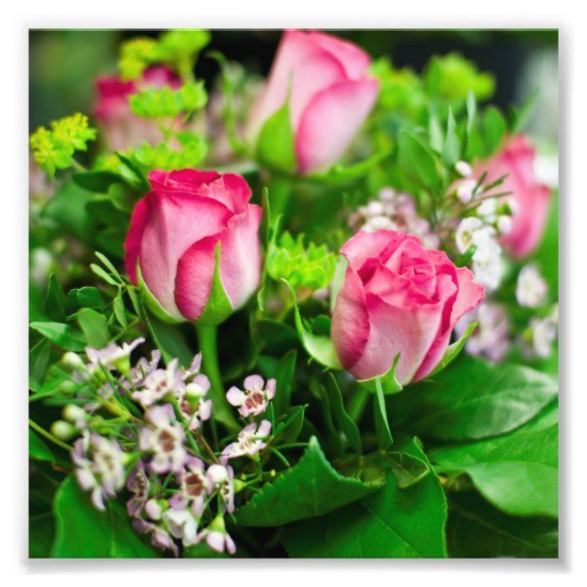 Impression Photo Bouquet Roses roses roses (Devant)
