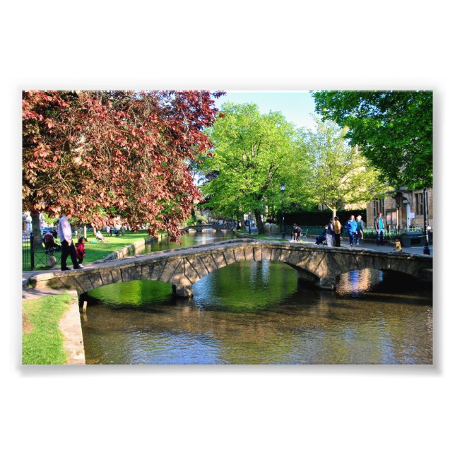 Impression Photo Bourton sur l'eau Cotswolds Angleterre Royaume-Uni (Devant)