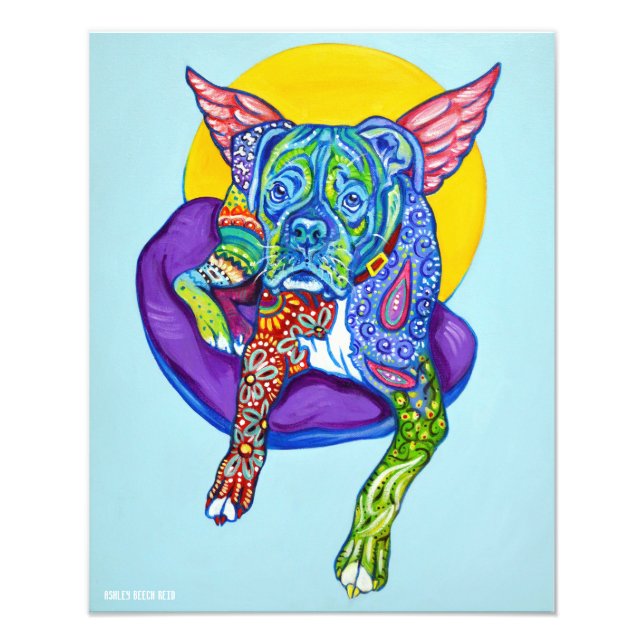 Impression Photo Boxer Alebrijes 16x20" (Devant)