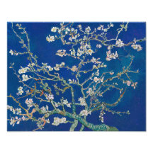 Branches d'amandier en fleurs (Indigo) | Van Gogh 