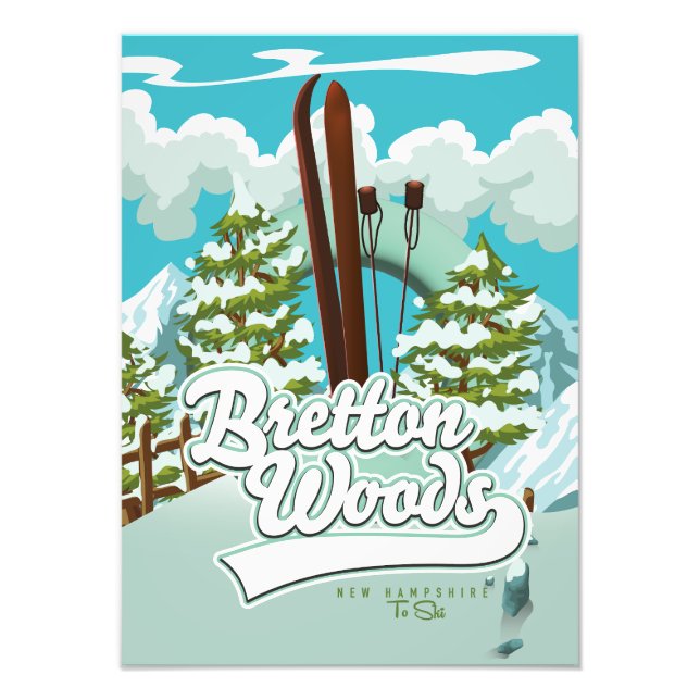 Impression Photo Bretton Woods New Hampshire À Ski (Devant)