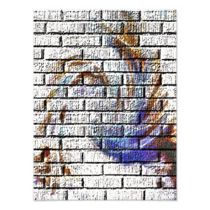 IMPRESSION PHOTO BRICK WALL GRAFFITI