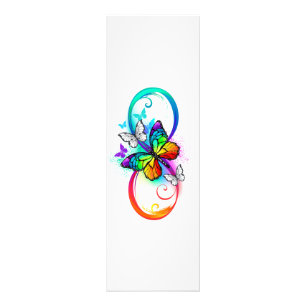 Impression Photo Bright infinity with rainbow butterfly