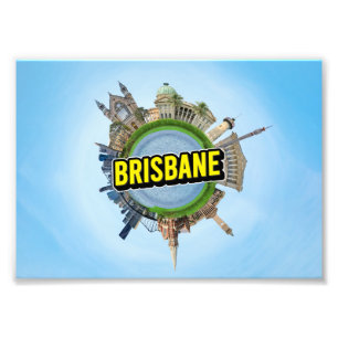 Impression Photo Brisbane minuscule petite planète monument archite
