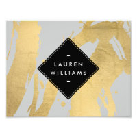 Brochures Edgy Faux Gold sur Grey