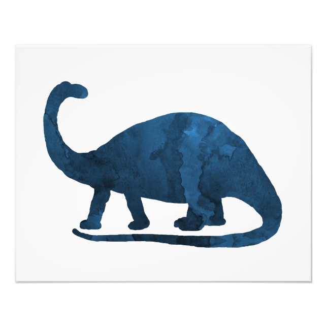 Impression Photo Brontosaurus - Bleu marine - Dinosaur (Devant)