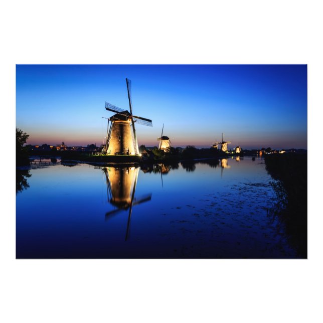 Impression Photo Broyeurs à Blue Hour (Devant)