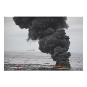 Impression Photo Brûlures d'huile concentrée rassemblées