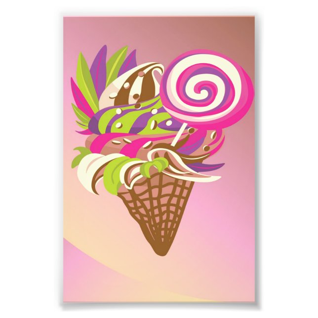 Impression Photo Bubblegum Ice Cream (Devant)