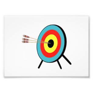 Impression Photo Bullseye à trois flèche