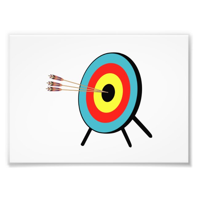 Impression Photo Bullseye à trois flèche (Devant)