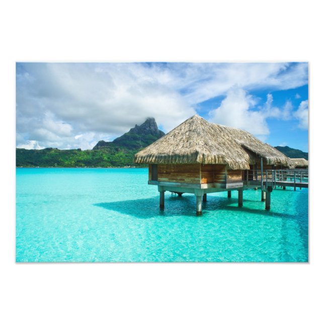 Impression Photo Bungalow aquatique, Bora Bora (Devant)