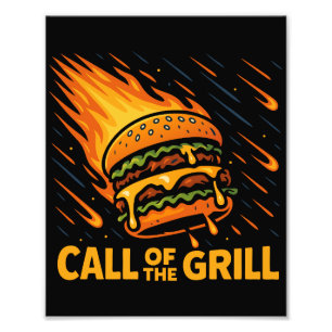 Impression Photo Burger Astéroïde Appel Du Grill