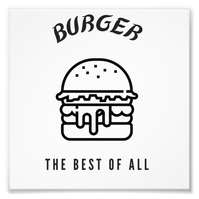 Impression Photo Burger le meilleur de tous (Devant)
