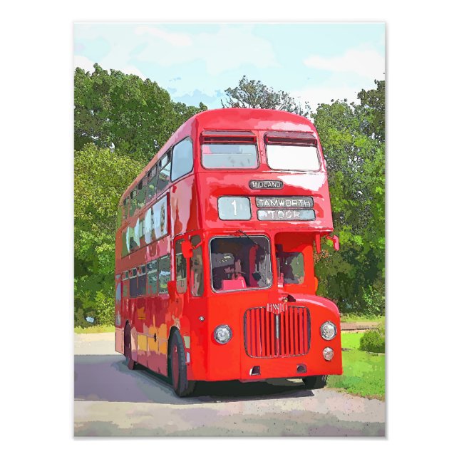 IMPRESSION PHOTO BUS ROUGE (Devant)