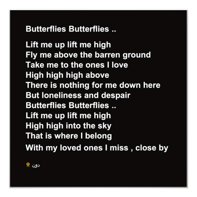 IMPRESSION PHOTO BUTTERFLIES BUTTERFLIES (OPTION 2) (Devant)