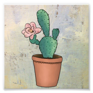 Impression Photo Cactus vintage