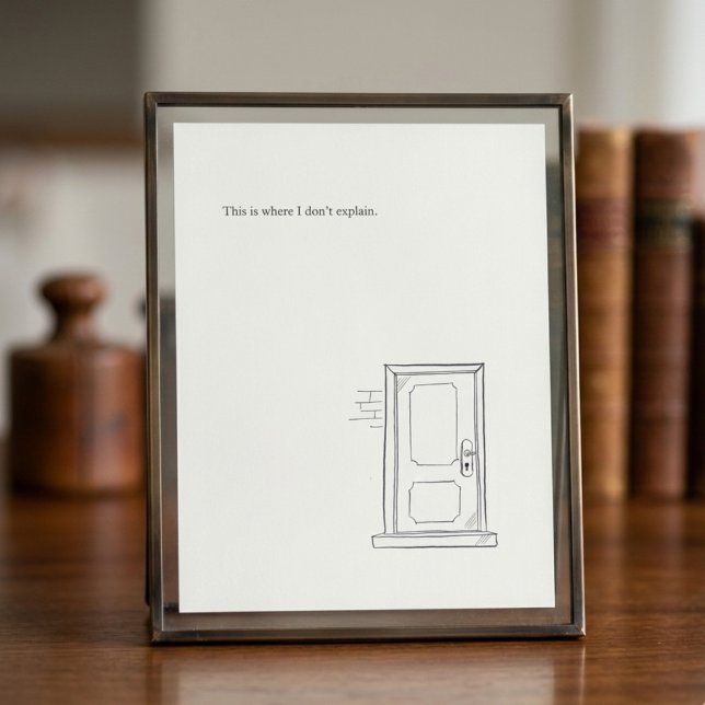 Impression Photo Cadeau d'art en ligne minimaliste pour les limites (Créateur téléchargé)