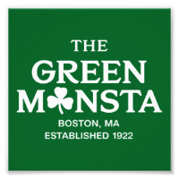 Cadeau de baseball Green Monsta Boston Green Monst