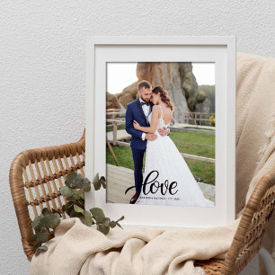 Impression Photo Cadeau de mariage et d'anniversaire de mariage ave