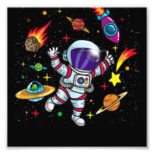 Impression Photo Cadeau spatial pour Sci Fi Enfants - Garçons & Fil