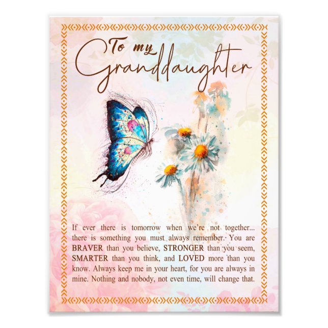 Impression Photo Cadeaux de petite fille | De la famille grand-mère (Devant)