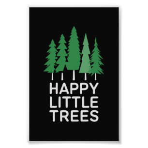 Impression Photo Cadeaux drôles de camping d'arbres peu heureux