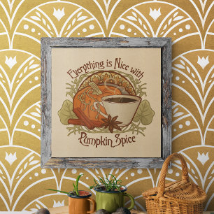 Impression Photo Café épice citrouille look Vintage