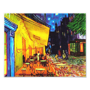 Impression Photo Café Terrasse À La Peinture De Nuit Vincent van