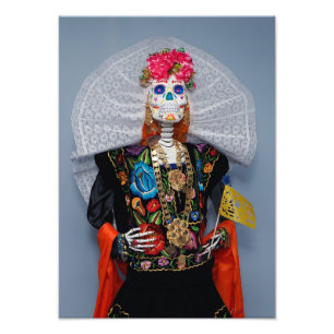 Impression Photo Calavera Catrina Tehuana