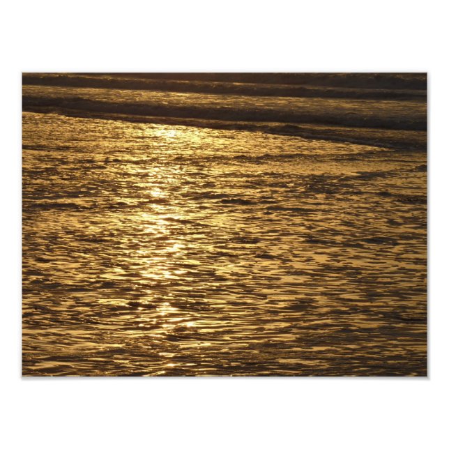 Impression Photo Californie Sunset Waves Ocean Seascape (Devant)