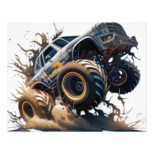 Impression Photo Camion Monster En Action (Devant)