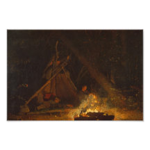 Camp Fire Winslow Homer