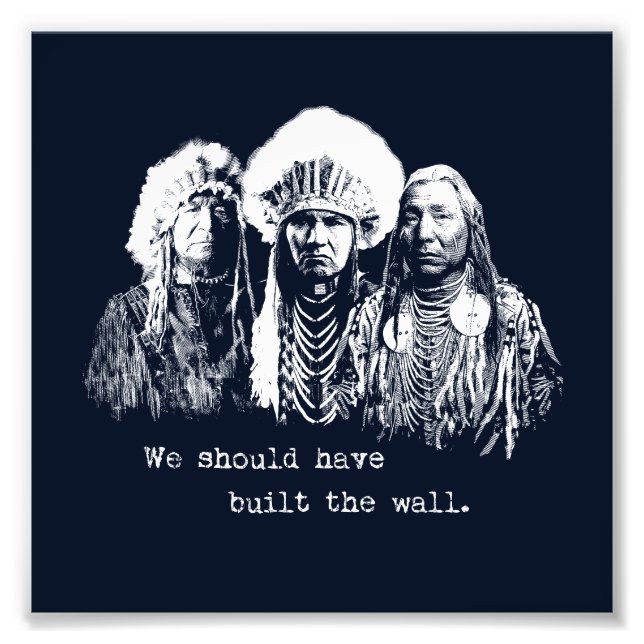 Impression Photo Campagne Native American Immigrant (Devant)
