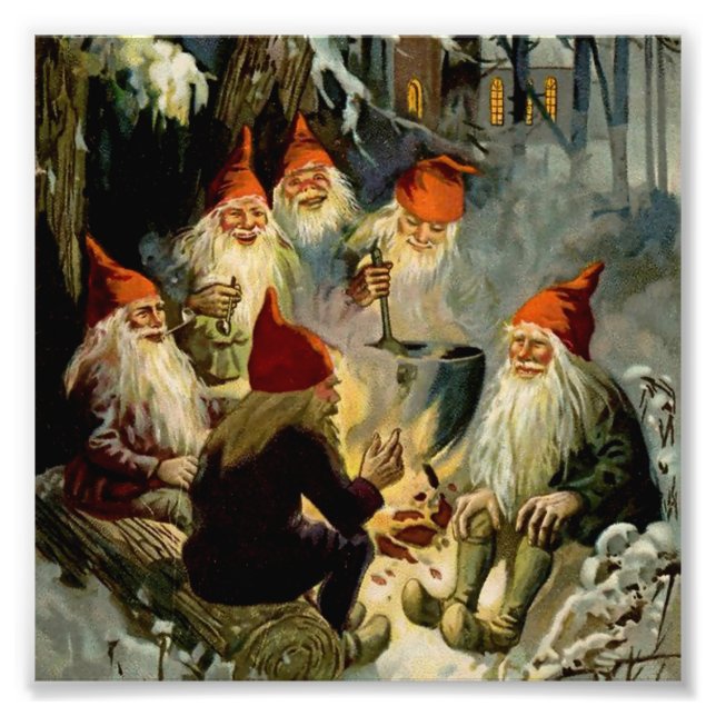 Impression Photo "Campfire cooking" Elves par Jenny Nystrom (Devant)