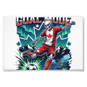 Impression Photo Canada Mode de but squelette attaquant nations dyn