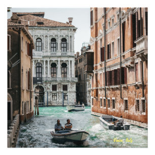 Impression Photo Canal de bateau de Venise