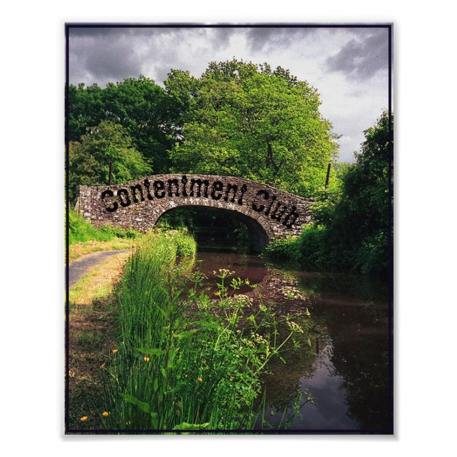 Impression Photo Canal et pont à Brecon, Pays de Galles (Devant)