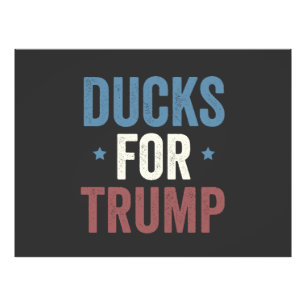 Impression Photo Canards Pour Trump Vance Election 2024