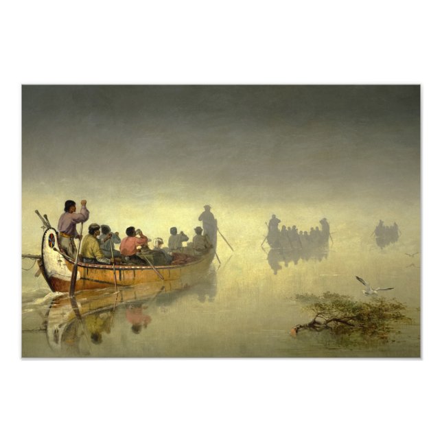 Impression Photo Canoës dans le brouillard, lac Supérieur par F. A. (Devant)