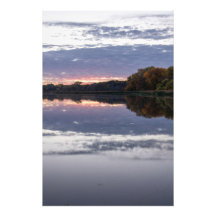 Canvas enveloppés du lac Sunset Faux Imprimer