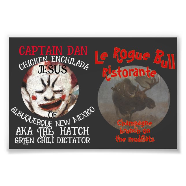 IMPRESSION PHOTO CAPITAINE DAN CHICKEN ENCHILADA JESUS ALBUQUERQUE  (Devant)